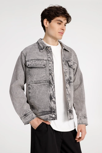 Куртка джинсовая O2, серая