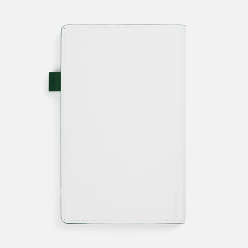 Ежедневник White Shall, недатированный, бело-зеленый