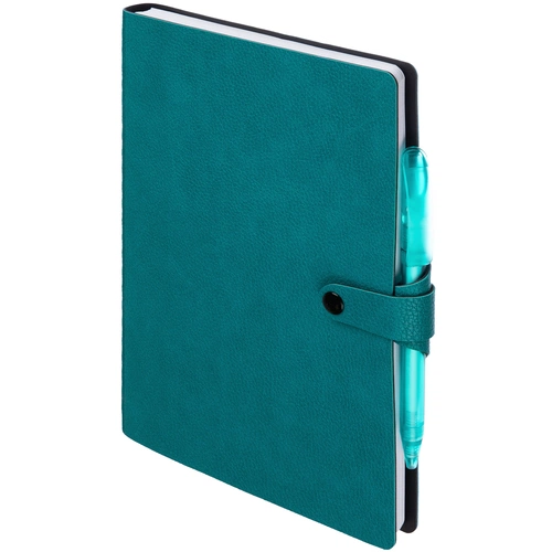 Ежедневник Strep Front на заказ, недатированный, бирюзовый