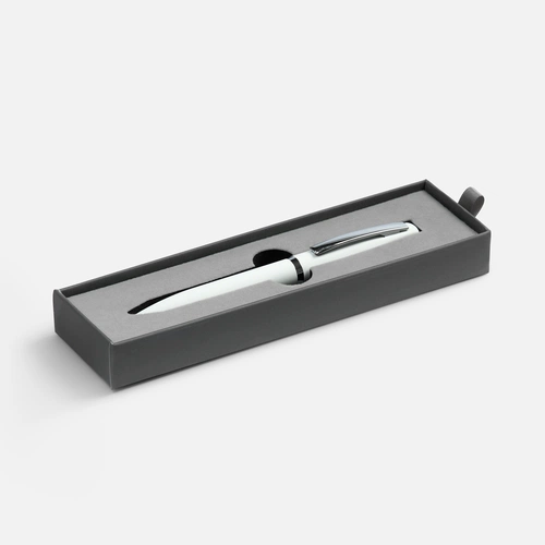 Ручка шариковая Bolt Soft Touch в футляре, белая