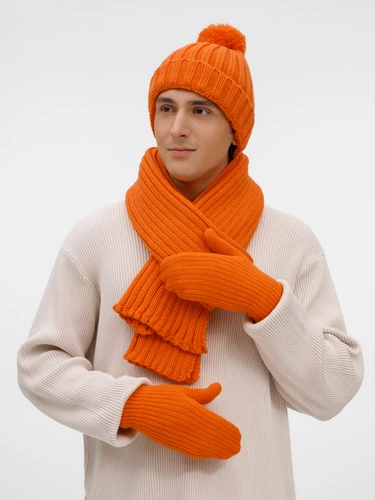 Варежки HappyGo, оранжевые