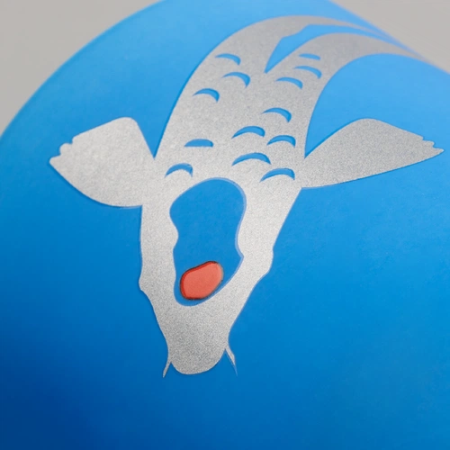 Кружка Colorido, синий неон с круговой гравировкой и деколью