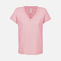 Футболка женская Regent Women с V-образным вырезом, розовая (candy)