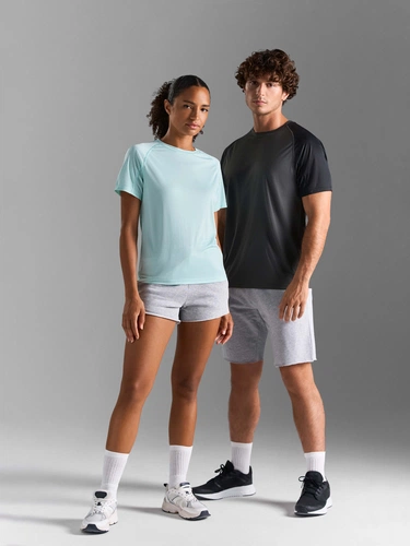 Футболка спортивная унисекс Vortex, ярко-бирюзовая