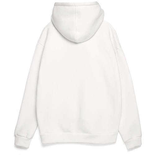 Толстовка унисекс оверсайз Zippy, белая