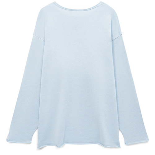 Лонгслив унисекс Siluetti Fuori, светло-голубой