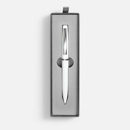 Ручка шариковая Bolt Soft Touch в футляре, белая