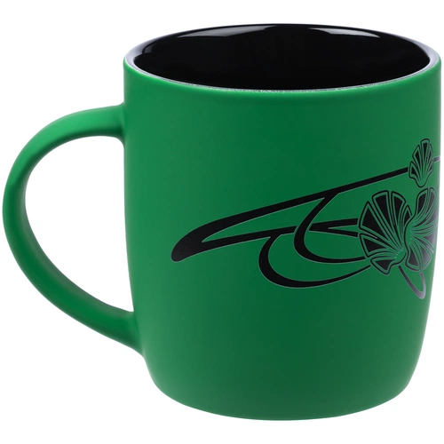 Кружка Surprise Touch Black с нанесением, зеленая