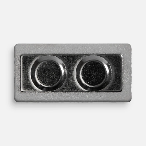 Значок Magnet Matto, серебристый глянцевый