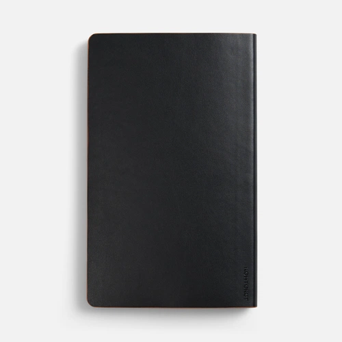 Ежедневник Trait, недатированный, черный с оранжевым