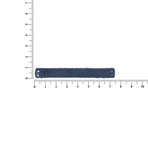 Лейбл кожаный Beta, XS, синий