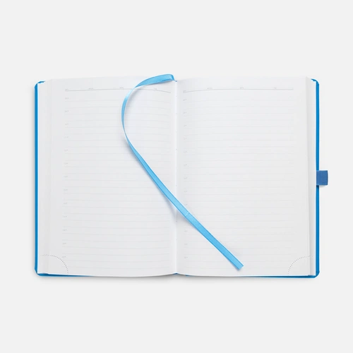 Ежедневник Favor Metal, недатированный, голубой