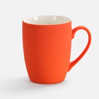 Кружка Good Morning с покрытием софт-тач, ver.2, оранжевая