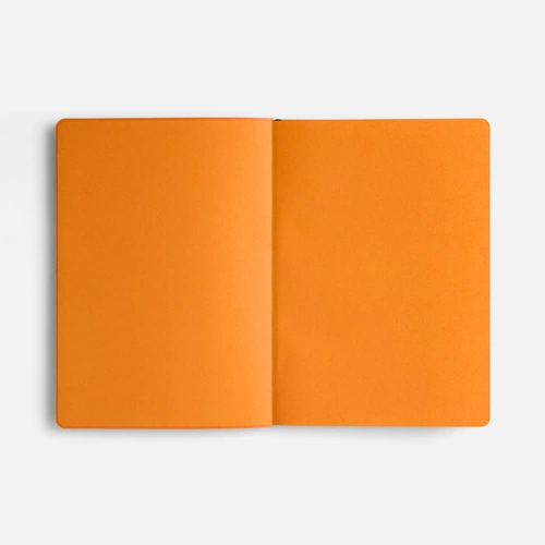 Ежедневник Doppio, недатированный, синий с оранжевым