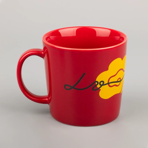 Кружка Valotti Grand, красная с деколью