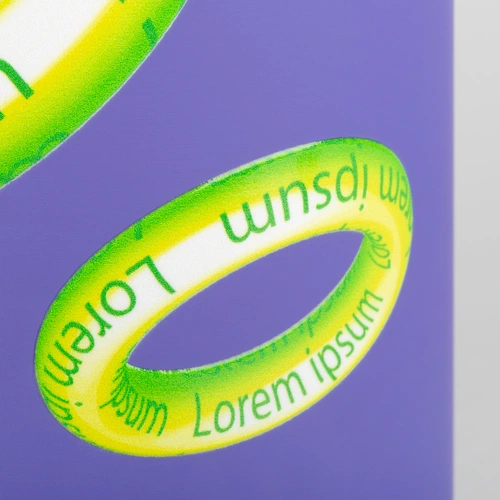 Термос с ситечком Percola, фиолетовый с круговой УФ-печатью с лаком