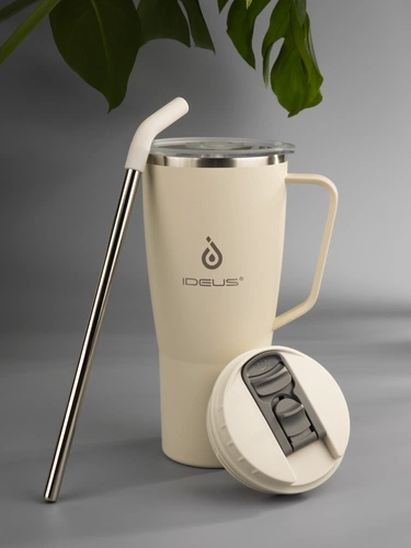 Термостакан Kasumigaoka, белый (молочный)