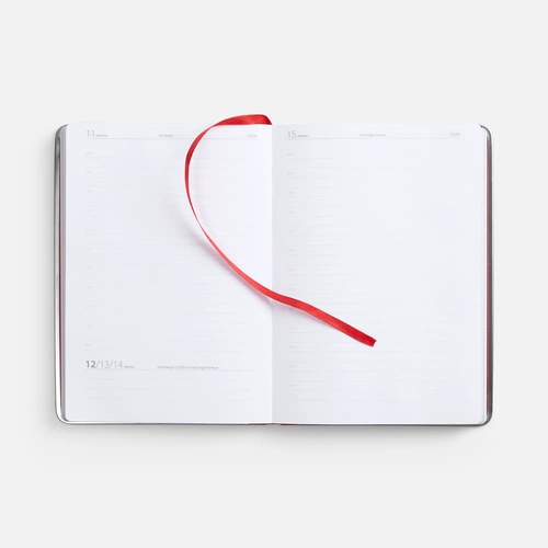 Ежедневник Metal Frame на заказ, датированный, красный