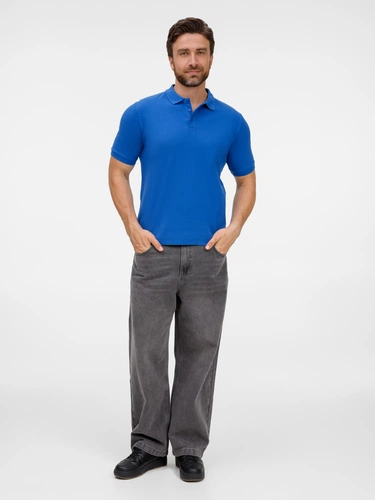 Рубашка поло унисекс Upswing, ярко-синяя