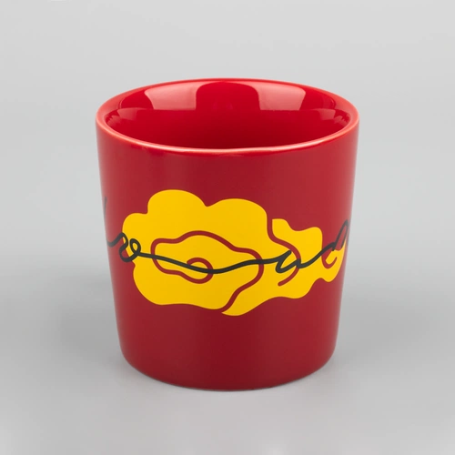 Кружка Valotti Grand, красная с деколью