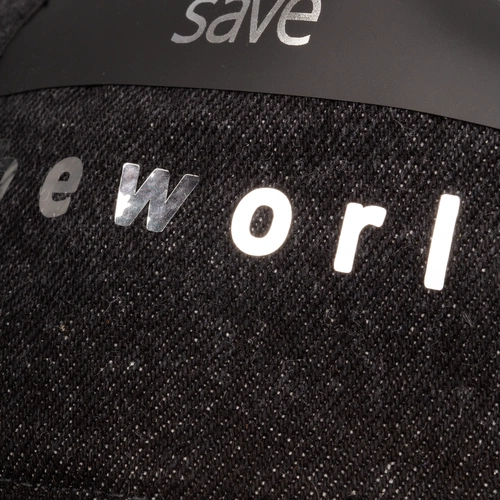 Поясная сумка W6, черная с нанесением и кастомизацией