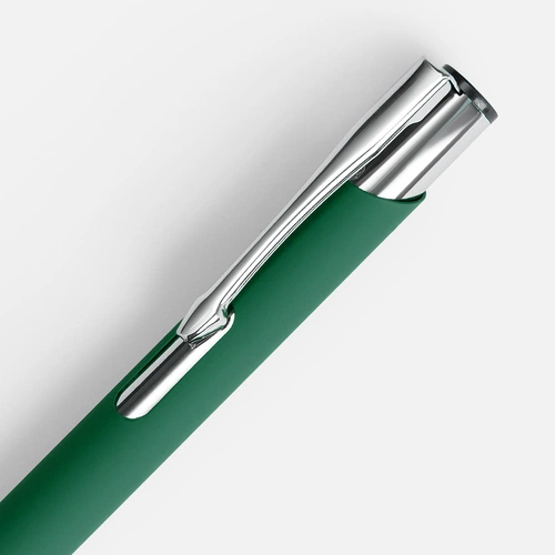 Ручка шариковая Keskus Soft Touch, зеленая