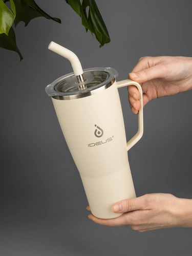 Термостакан Kasumigaoka, белый (молочный)