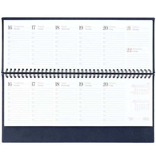 Планинг Sagrin, датированный, темно-синий