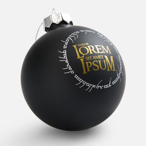 Елочный шар Finery Matt, 8 см, матовый черный