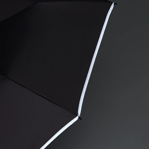 Зонт обратного сложения Norsken с фонариком, черный