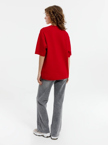 Джемпер с коротким рукавом Siluetti Volumica, красный