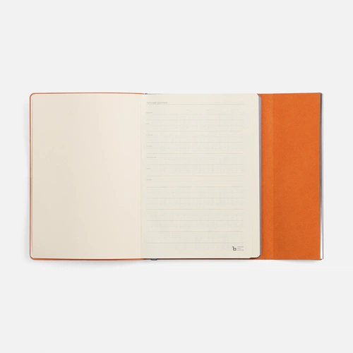 Ежедневник Petrus Flap, недатированный, оранжевый