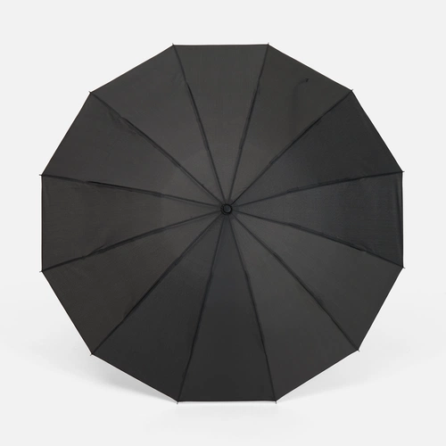 Зонт складной Skymate с УФ-защитой и ручкой-карабином, черный