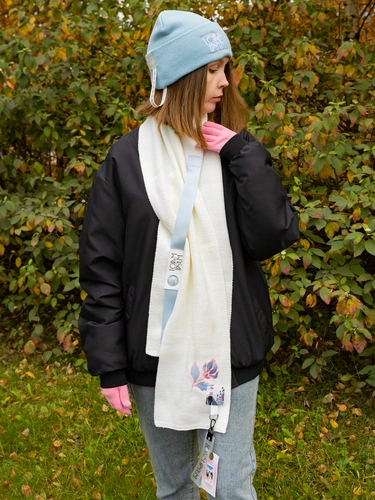 Сет Urban Flow, бело-голубой с нанесением и кастомизацией