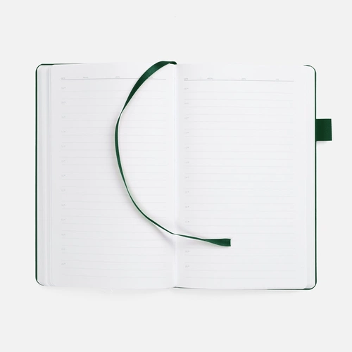 Ежедневник White Shall, недатированный, бело-зеленый