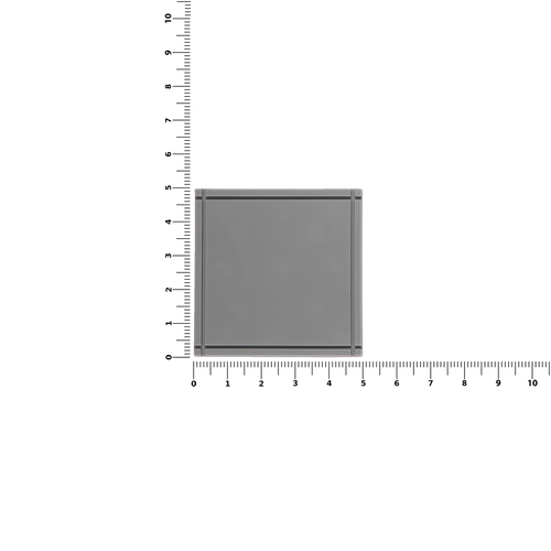 Лейбл из ПВХ Dzeta, L, серый