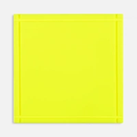 Лейбл из ПВХ Dzeta, L, желтый неон