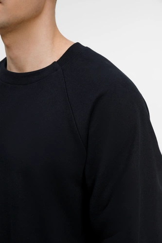 Свитшот унисекс Avenu, черный