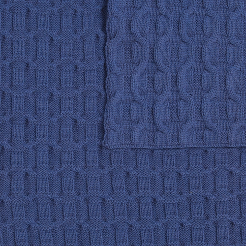 Плед Braidera, синий (черника)