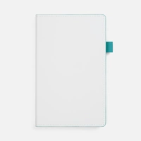 Ежедневник White Shall, недатированный, бело-бирюзовый