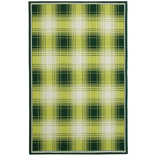 Плед Duotone, зеленый с белым