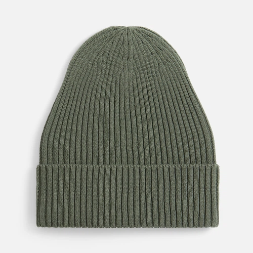 Шапка Catch Match без помпона, зеленая (полынь)