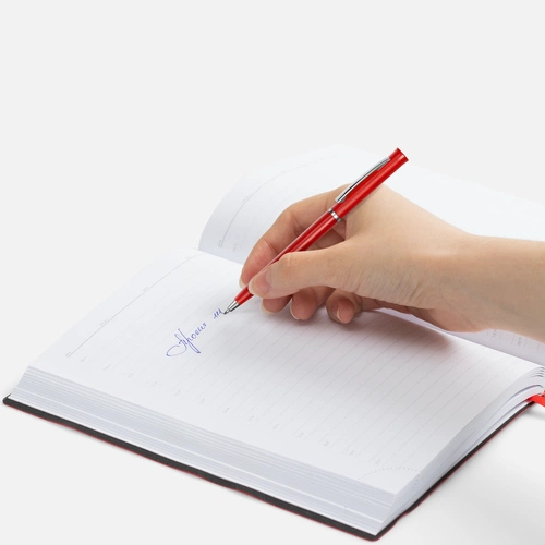 Ручка шариковая Euro Chrome, красная