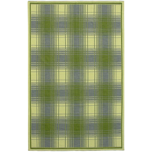 Плед Duotone, зеленый с белым