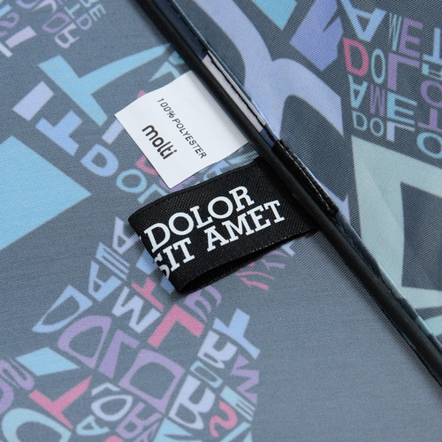 Зонт-трость Undercolor с полной запечаткой, с голубыми спицами