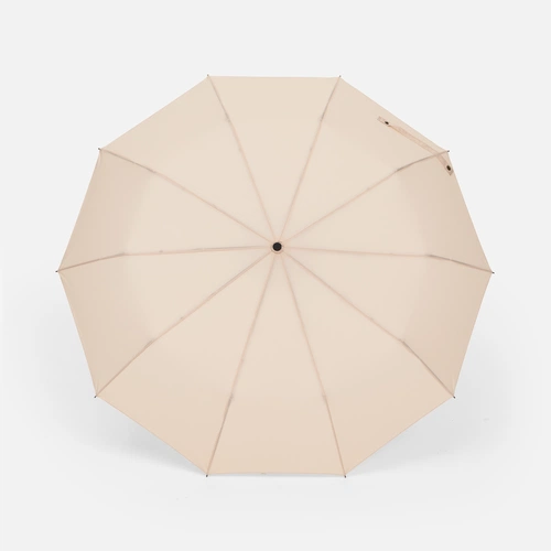 Зонт складной Cloudburst в подарочной упаковке, бежевый