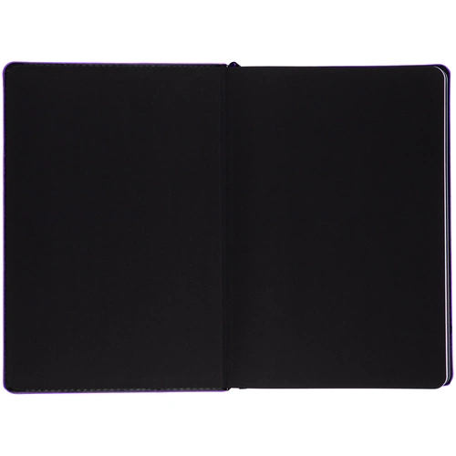 Ежедневник Alanis, недатированный, черный с фиолетовым