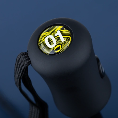 Зонт складной Monsoon, темно-синий с нанесением