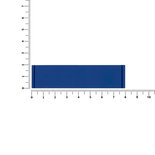 Лейбл из ПВХ Dzeta, S, синий