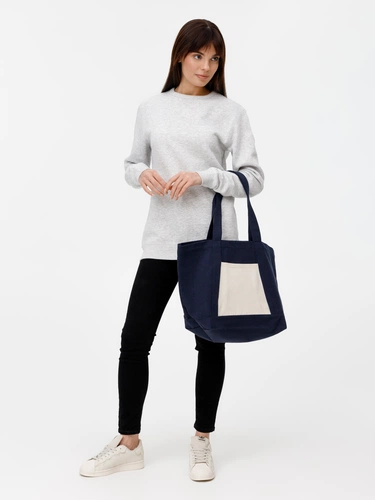 Шопер Shophop, синий с неокрашенным